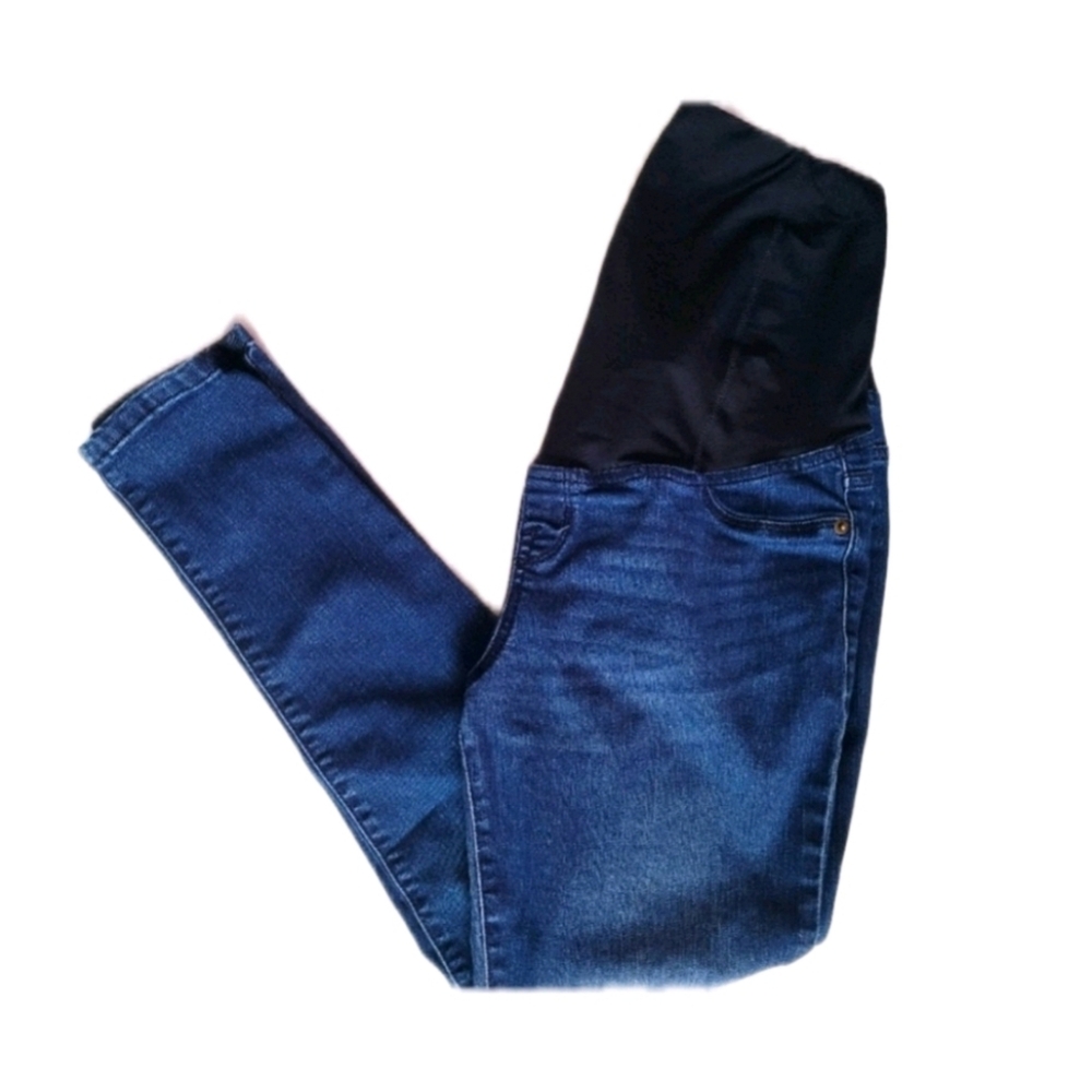Isabel Maternity Stretchy Skinny Blue Jeans 6/28R